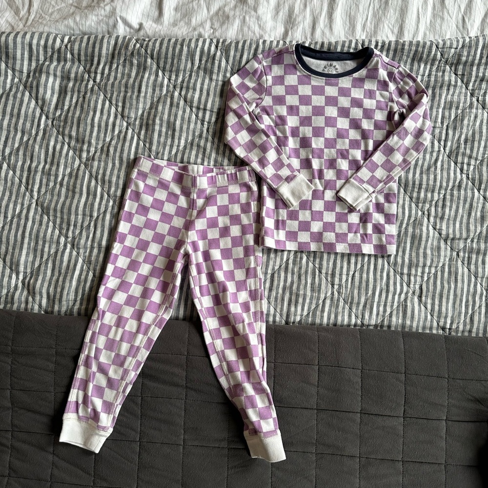 Primary | Checkered Long Sleeve PJ Set